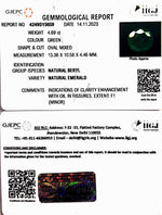 Load image into Gallery viewer, 4.69/CT Natural Panna Stone with Govt. Lab Certificate (6771)
