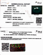 Load image into Gallery viewer, 6.68/CT Natural Panna Stone with Govt. Lab Certificate (8991)
