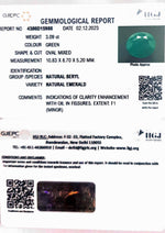 Load image into Gallery viewer, 3.09/CT Natural Panna Stone with Govt. Lab Certificate (8991)
