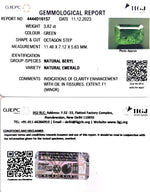 Load image into Gallery viewer, 3.82/CT Natural Panna Stone with Govt. Lab Certificate (1221)
