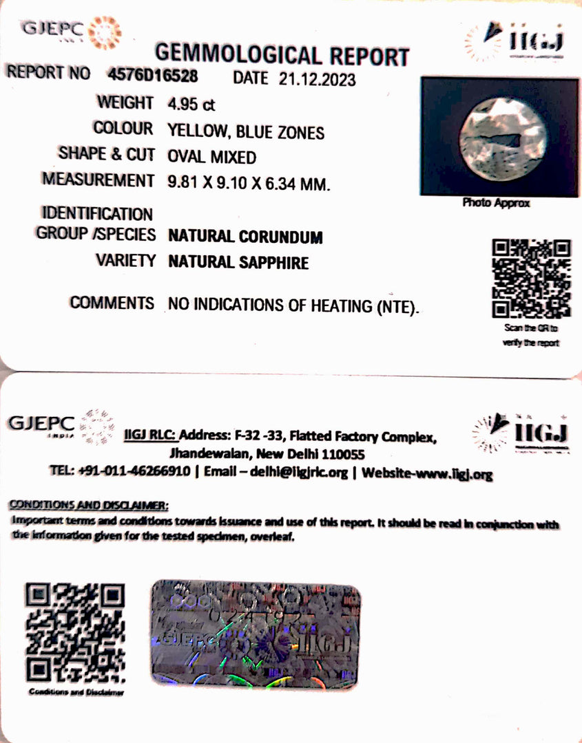 4.95/CT Natural Pitambari Stone with Govt Lab Certificate-4576D16528