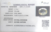 3.13/CT Natural Ceylonese Pukhraj with Govt Lab Certificate-YELSA9U