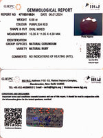 Load image into Gallery viewer, 6.68/CT Natural Ruby with Govt. Lab Certificate-4710D16924