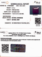 Load image into Gallery viewer, 6.72/CT Natural Ruby with Govt. Lab Certificate-4710D16931