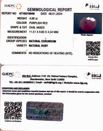 Load image into Gallery viewer, 4.86/CT Natural Ruby Stone With Govt. Lab Certificate-4710D16940