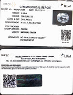 Load image into Gallery viewer, 4.59/CT Natural Zircon with Govt. Lab certificate (4551)
