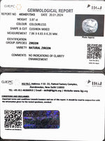 Load image into Gallery viewer, 3.97/CT Natural Zircon with Govt. Lab certificate (4551)
