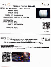 3.04/CT Natural Opal with Govt. Lab Certificate (4551)