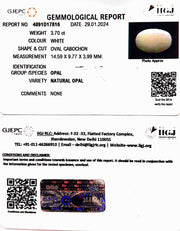 3.70/CT Natural Fire Opal with Govt. Lab Certificate-6771