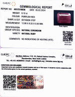 Load image into Gallery viewer, 9.10/CT Natural Ruby with Govt. Lab Certificate (7881)
