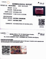 Load image into Gallery viewer, 9.10/CT Natural Mozambique Ruby with Govt. Lab Certificate-7881
