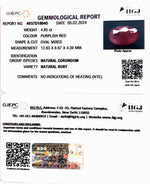 Load image into Gallery viewer, 4.85/CT Natural Mozambique Ruby with Govt. Lab Certificate-12210
