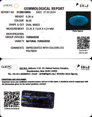 9.26/CT Natural Govt. Lab Certified Turquoise (1221)