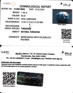 Load image into Gallery viewer, 7.48/CT Natural Govt. Lab Certified Turquoise (1221)
