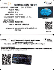 7.56/CT Natural Govt. Lab Certified Turquoise (1221)