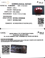 Load image into Gallery viewer, 3.00/CT Natural new Burma Ruby with Govt. Lab Certificate (4551)
