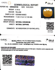 9.19/CT Natural Ceylonese Pukhraj with Govt Lab Certificate-4551