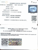 Load image into Gallery viewer, 6.69/CT Natural Blue Sapphire with Govt Lab Certificate-34410
