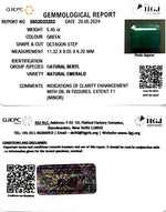 Load image into Gallery viewer, 5.45/CT Natural Panna Stone with Govt. Lab Certificate-3441
