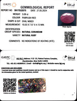 Load image into Gallery viewer, 3.08/CT Natural Mozambique Ruby with Govt. Lab Certificate-12210
