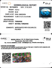 9.28/CT Natural Govt. Lab Certified Turquoise-1221