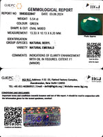 Load image into Gallery viewer, 5.54/CT Natural Panna Stone with Govt. Lab Certificate-6771
