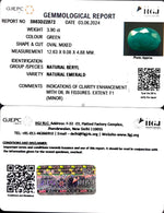 Load image into Gallery viewer, 3.90/CT Natural Panna Stone with Govt. Lab Certificate-3441
