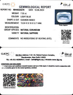 Load image into Gallery viewer, 7.55/CT Natural Blue Sapphire with Govt Lab Certificate-34410
