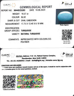 Load image into Gallery viewer, 16.57/CT Natural Govt. Lab Certified Turquoise-832
