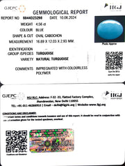 4.56/CT Natural Govt. Lab Certified Turquoise-832