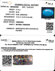 9.16/CT Natural Govt. Lab Certified Turquoise-832