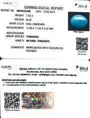 7.59/CT Natural Govt. Lab Certified Turquoise-832