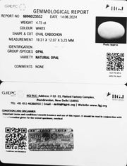 4.75/CT Natural Fire Opal with Govt. Lab Certificate-8991