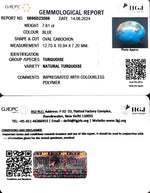 Load image into Gallery viewer, 7.61/CT Natural Govt. Lab Certified Turquoise-1221
