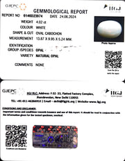 4.02/CT Natural Fire Opal with Govt. Lab Certificate-3441