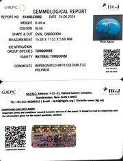 6.44/CT Natural Govt. Lab Certified Turquoise-1221