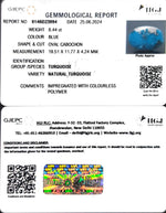 Load image into Gallery viewer, 8.44/CT Natural Govt. Lab Certified Turquoise-1221
