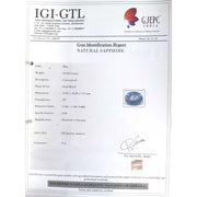 10.42/Carat Natural Blue Sapphire with Govt Lab Certificate (56610)