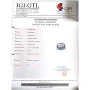 6.80/CT Natural Blue Sapphire with Govt Lab Certificate-BLUSA9U