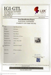 4.45/CT Natural Pink Sapphire with Govt Lab Certificate-68635