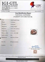 Load image into Gallery viewer, 7.42/CT Natural Purple Sapphire with Govt. Lab Certificate-34410
