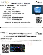 Load image into Gallery viewer, 2.99/CT Natural Blue Sapphire with Govt Lab Certificate-4551
