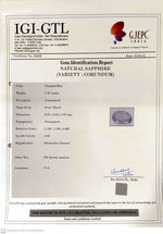 Load image into Gallery viewer, 1.87/CT Natural Purple Sapphire with Govt Lab Certificate-69428