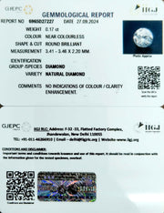 0.17/Cents Natural Diamond with Govt. Lab Certificate-95000