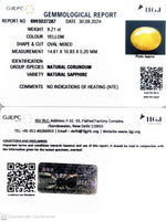 Load image into Gallery viewer, 9.21/CT Natural Certified Pukhraj Gemstone -6993D27287