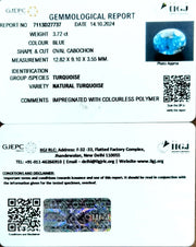 3.72/CT Natural Turquoise With Govt. Lab Certificate-1221