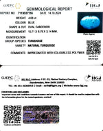 Load image into Gallery viewer, 4.08/CT Natural Turquoise With Govt. Lab Certificate-1221

