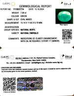 Load image into Gallery viewer, 7.69/CT Natural Panna Stone with Govt. Lab Certificate-2331
