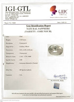 Load image into Gallery viewer, 3.33/CT Natural Pink Sapphire with Govt Lab Certificate-(67710)