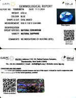 Load image into Gallery viewer, 4.03/CT Natural Blue Sapphire with Govt Lab Certificate-12210
